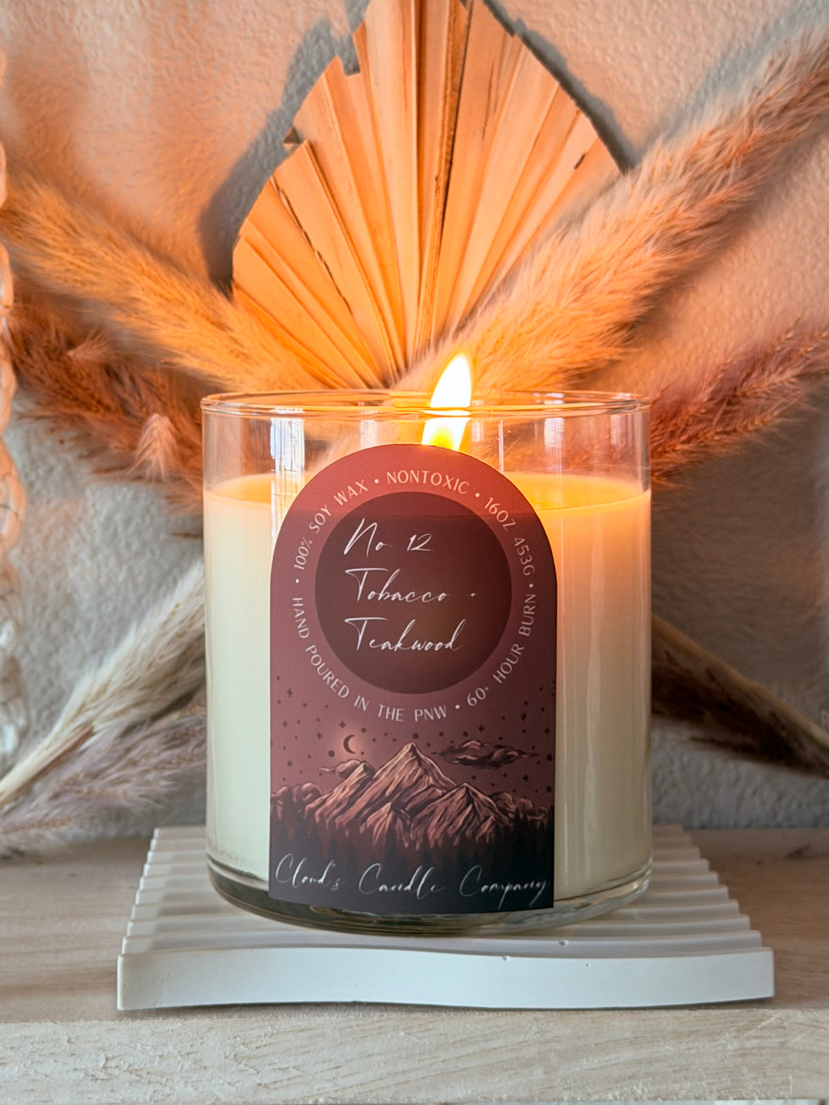 No. 12 Tobacco + Teakwood - 16oz Candle